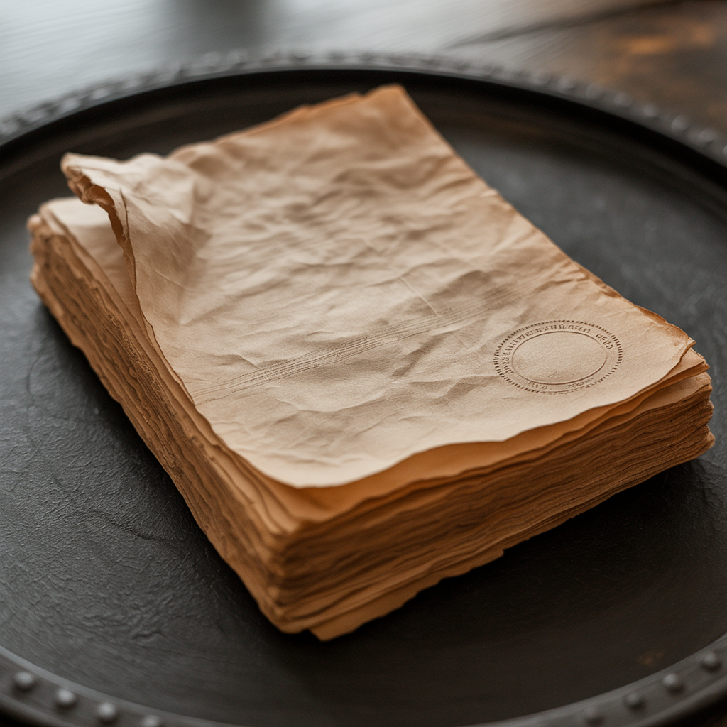 Sepia ledger with inspector notes